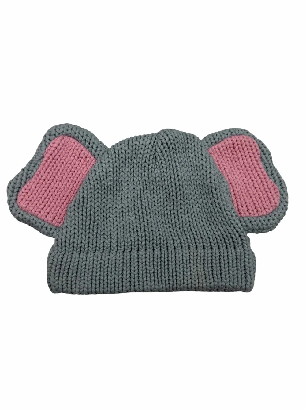 Anthropologie 100% Cotton Elephant Knit Beanie Hat Kids